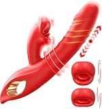 Dildo Vibrator Sex Spielzeug für die Frau, G Punkt Vibration für Frauen mit 10 Vibrations & 5...