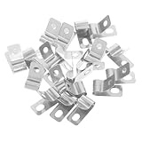 EXHUMKY 20 Stück Rostfreier Kabelclip Hochtemperaturbeständige Kabelhalterung für Sicheres...