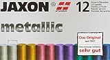 Honsell 47410 - Jaxon Ölpastellkreide, 12er Set, 2 x 6 Metallic-Farben im Kartonetui, brillante,...