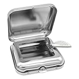 YXWYXWA Taschenaschenbecher aus Metall mit Deckel, Reiseaschenbecher, tragbarer Auto-Aschenbecher...
