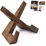 KIRZAX Kochbuchständer aus Holz,Kochbuch Halterung, Ideal zum Halten von Kochbüchern und...