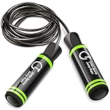 Springseil, Gritin Stahlseil Jump Rope Premium Speed Rope seilspringen Verstellbare mit...