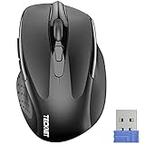 TECKNET Kabellose Maus Pro 2.4G 2600 DPI Wireless Maus 6 Tasten mit Nano Empfänger, 24 Monate...