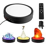 ballity Drehbarer Display-Ständer, 22 cm, 360° elektrisch motorisierter Drehteller mit 6 farbigen...