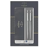 Parker Jotter Duo-Geschenkset mit Kugelschreiber und Druckbleistift (0,5 mm) | Edelstahl mit...