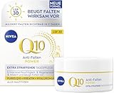 NIVEA Anti-Falten POWER Q10 Extra Straffende Tagespflege LSF 30, Gesichtspflege mildert & beugt...