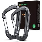 Brotree Karabiner mit 1200kg Belastbarkeit Schwerlast 12KN Karabinerhaken Schnellverschluss für...