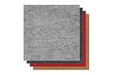 andiamo Teppichfliesen selbstklebend und zuschneidbar 40 x 40 cm - Bodenbelag aus Nadelfilz...