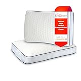 ERGO FOAM Kopfkissen 2er Set Visco Partikel Ergonomisches Kissen – Oeko-TEX Zertifiziert,...