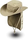normani Buschhut Outdoor Schlapphut Outback mit abnehmbarem Nackenschutz Farbe Sand Größe XL/61
