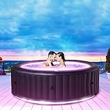 Miweba MSpa aufblasbarer Whirlpool 2022 Aurora U-AU06 Outdoor für 6 Personen - inkl. LED RGB -...