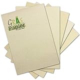 50x ÖKO Briefpapier aus Graspapier DIN A4 - Recycling Papier 280 g/m² - Umwelt Bastelpapier für...