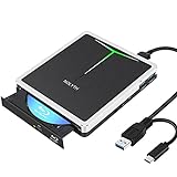 Externe Blu Ray CD DVD Laufwerk,USB 3.0 USB C Tragbar Bluray Brenner BD CD DVD RW ROM Blue Ray Drive...