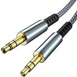 Aux Kabel,Audio Kabel 3,5mm Klinke auf Klinke Stereo klinkenkabel 3,5 [1,2M] Nylon Geflochtenes...