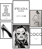 Urhome Poster Set Coco A4 Bilder für Schlafzimmer Esszimmer Wohnzimmer Deko (2x A4 + 4x A5)...