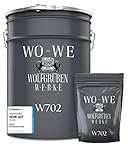 WO-WE 2K Epoxidharz Garagenfarbe Bodenbeschichtung W702 Anthrazit-Grau wie RAL 7016-5Kg