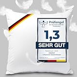 Made in Germany Daunenkissen 80x80 cm - 3-Kammer Daunenkissen 80x80 - Kopfkissen 80x80 Daunen &...
