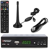 netshop 25 Opticum NSE DVB-T2 Receiver + aktive Zimmerantenne + HDMI Kabel, HDTV für frei...