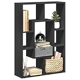 Sufrk Bücherregal Regal Wohnzimmer Regale BüCherschrank Book Shelves Buchregal Schwarz 63x20x90 cm...