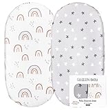 GLLQUEN BABY Bettlaken Spannbettlaken für Babybett 2 Pack,Matratzenschoner für Laufgitter,...