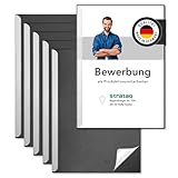 STRATAG Klemmschienen-Bewerbungsset Start Basic (Schwarz, 5 Stück) mit transparentem Deckel aus PP...