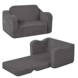 MeMoreCool Cord Kindersofa, Kinder Relaxsessel, Baby Lounge Sofa, Mini Couch für Kuschelecke...