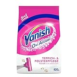 Vanish Oxi Action Polster- und Teppichreiniger Pulver – 1 x 820 g - Großflächen Reinigungsmittel...