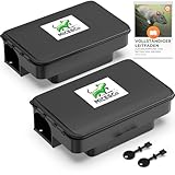 Mice&Co 2X Profi Rattenfalle – Effektive Köderbox gegen Ratten & Mäuse mit Schlüssel &...