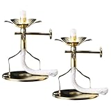 NOLITOY 2 Stück Dochthalter für Öllampen aus Legierung mit Baumwollseil Verstellbar Dekorativ...