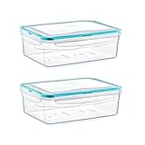 astor24 Premium Frischhaltedosen - Mealprep - 2x 2600ml - 100% luftdicht und auslaufsicher -40 bis...