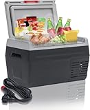 Smad Kompressor Kühlbox 12V 24V, Auto Kühlbox, 20L, Wohnwagen Kühlbox, -20°C bis 20°C,...