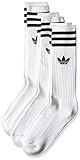 adidas Unisex Crew, 3 Paar Socken, Weiß (White/Black), 43-46 EU
