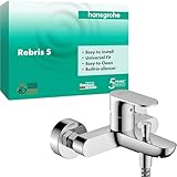 hansgrohe Rebris S - Badewannenarmatur Aufputz für 2 Verbraucher, Mischbatterie Badewanne mit...