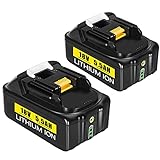 【2×5.5Ah】 BL1860B 18Volt Batterie Ersatz für Makita Akku 18V Batterie mit LED-Anzeige BL1860...