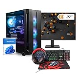 dcl24 Gaming PC Set komplett AMD Ryzen 5 7500F, Nvidia RTX4060 8GB - 1000GB SSD, 32GB DDR5, Gamer PC...