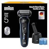 Braun Series 5 Rasierer Herren Elektrisch, Elektrorasierer, Nass- und Trockenrasur, Turbo und...