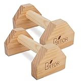 BRITOR Liegestützgriffe, liegestutzgriff holz Parallettes Gravity Fitness, Calisthenics...