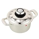 Garneck Minuten Mechanischer Küchentimer in Suppentopf Form Manuelle Zeiteinstellung Praktischer...