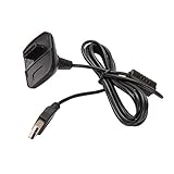 USB-Kabelstecker für Xbox 360 Wireless Controller, Schwarz