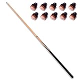 Nexos Trading Billard Snooker Pool-Queue aus Holz 2 teilig ca. 146,5 cm (57 Zoll) mit Schraubleder...