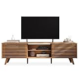 IDIMEX TV Lowboard RIAN mit 2 Schiebetüren für 75' TV Eiche Farben - TV Kommode aus massivem...