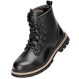 OWIF Winterschuhe Damen Winterstiefel Herren mit Warm Gefüttert Wasserdicht Schneeschuhe Rutschfest...