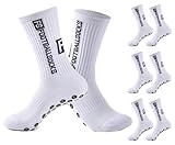 Werfunee 3 Paare Fußball Socken Football Socks Fußballsocken für Herren Damen Anti Rutsch Grip...