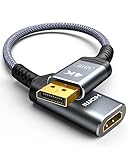 Highwings DisplayPort auf HDMI Adapter 4K, DP auf HDMI Monitor Vergoldeter Stecker Monitor...