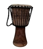 50cm Profi Djembe Afrika Trommel Ghana Tweneboah Holz + Ziegenfell Bongo afrikanische Drum...