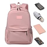 Lässiger Rucksack für Damen – Taschen für die Schule, großes Fassungsvermögen, wasserdicht,...