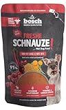 Bosch Freshe Schnauze, Rind mit Hirse und Rote Bete 1 x 400 g, Schonend Dampfgegartes Nassfutter...