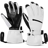 Unigear Skihandschuhe Herren Damen, Wasserdicht rutschfest Winter Sport Handschuhe für Skifahren...