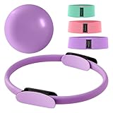 Trintion 14 Zoll Pilates Ring Set Magic Circle Mit Doppelt Gepolsterten Griffen 3...