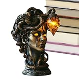 Schreibtischlampe | Nachttischlampe - Harz Gothic Figuren Beleuchtung Dekoration für Tischplatte...